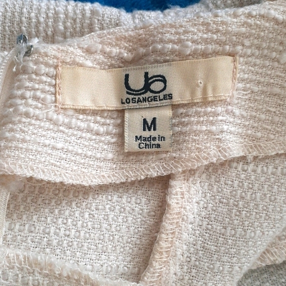 Linen A Line Shift Dress | M | Cream Ivory - Picture 7 of 9